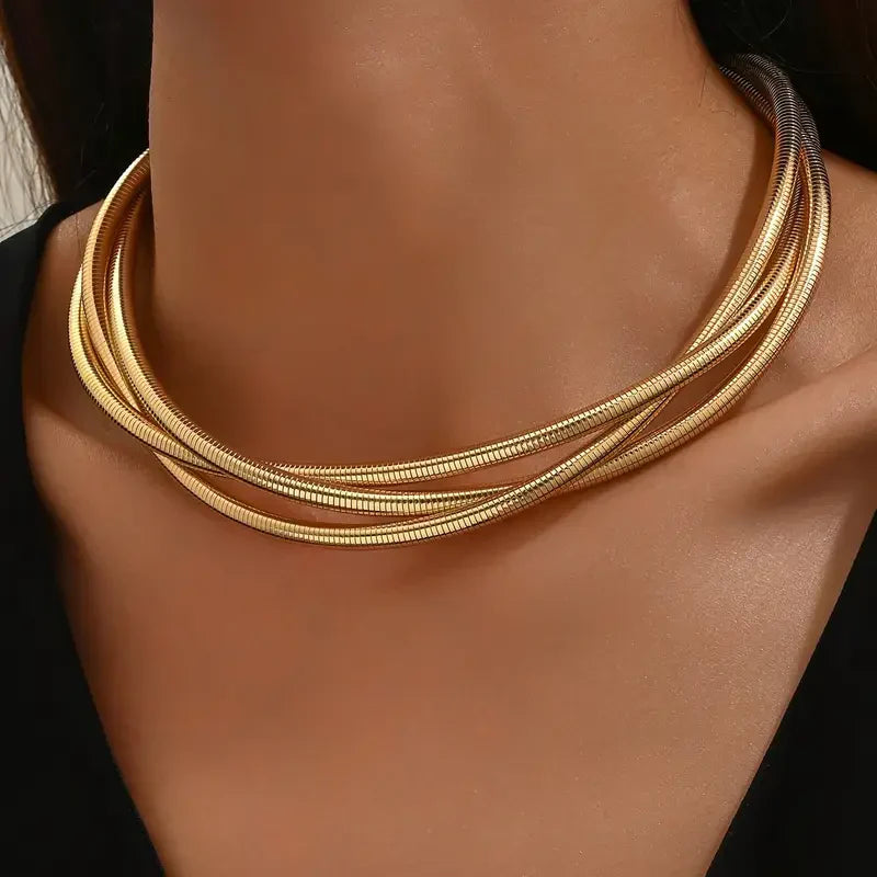 Collana a Tre Strati | Oro