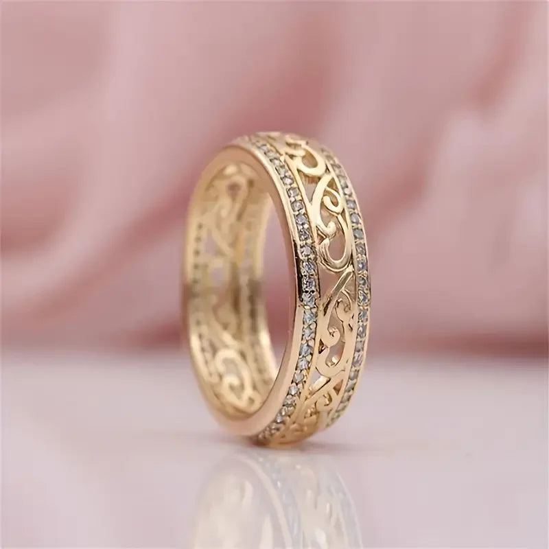 Anello Hollow Shiny Gold | Oro