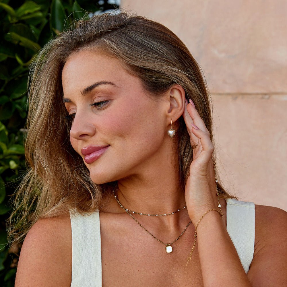 Creole cuore con perla