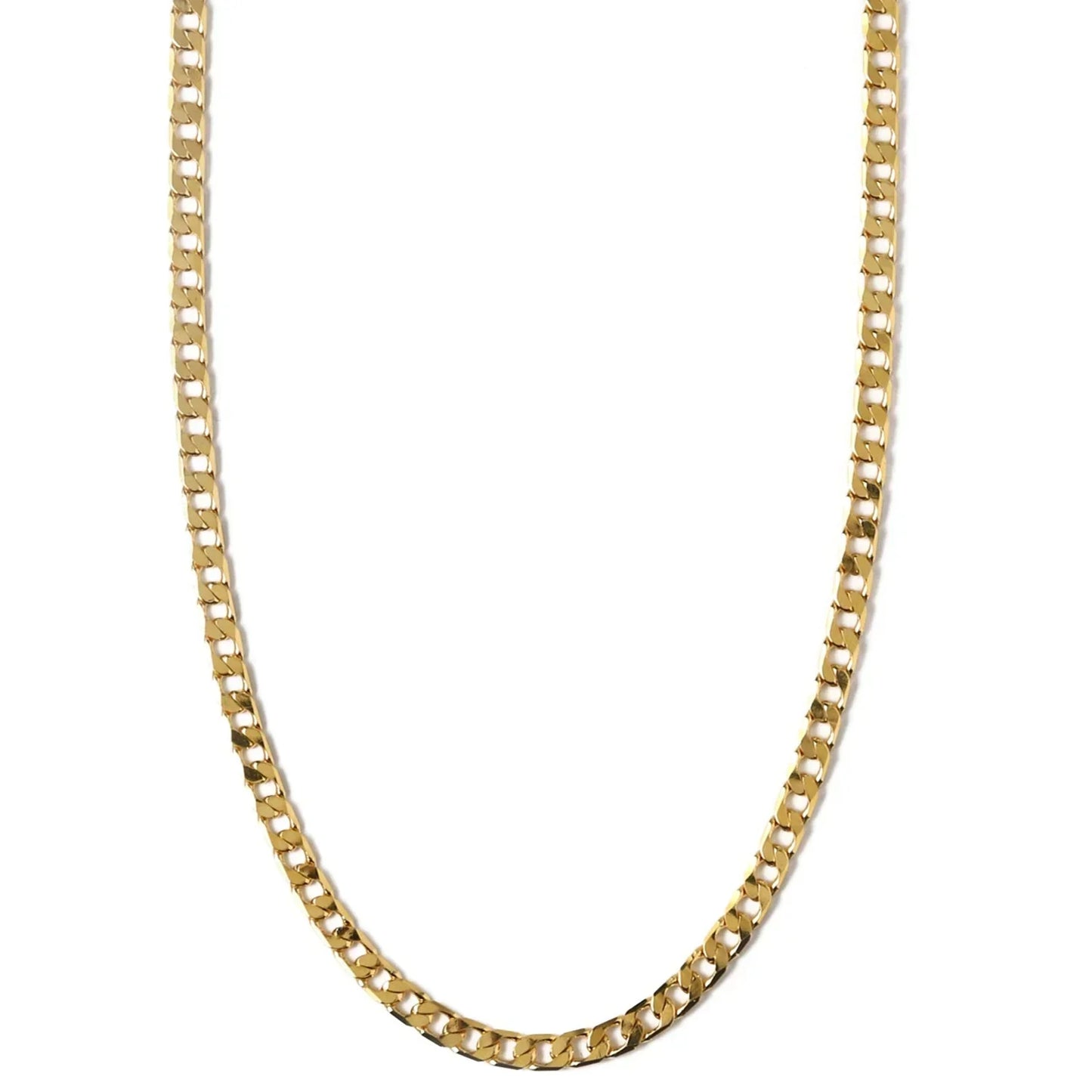 Collana Curb Chain a Maglie Piatte | Oro