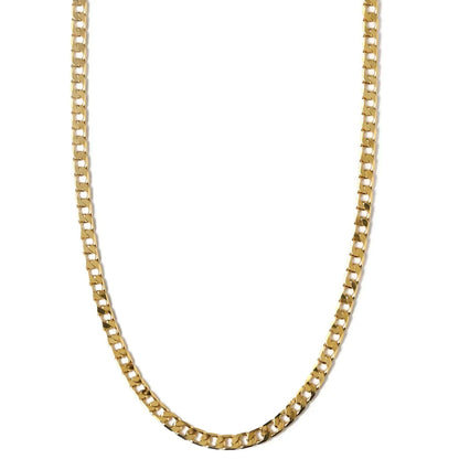 Collana Curb Chain a Maglie Piatte | Oro