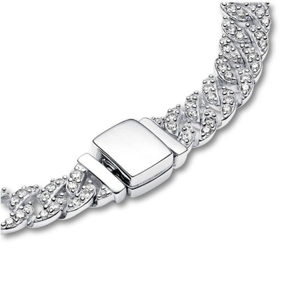 Bracciale Cuban Pavé | Oro
