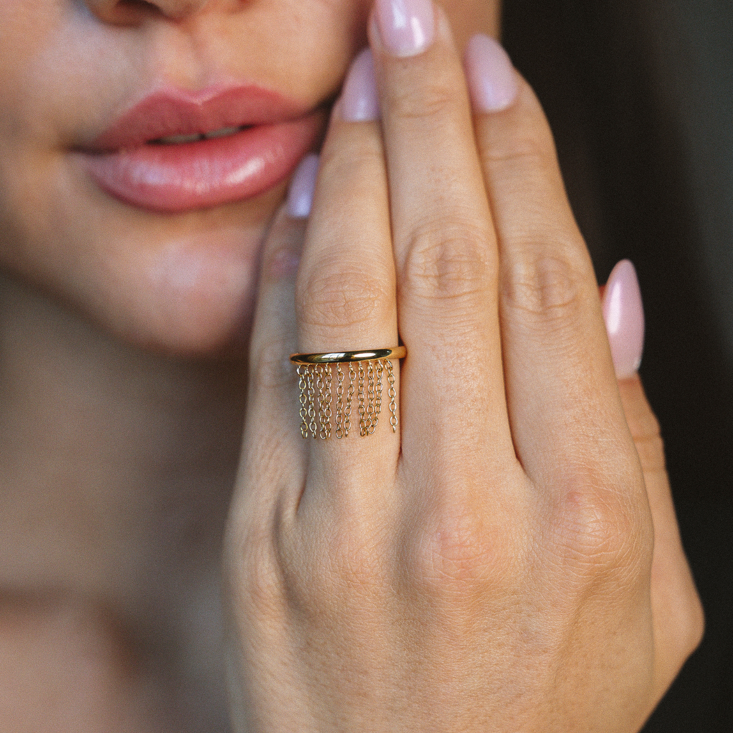 Anello Fringe Placcato Oro