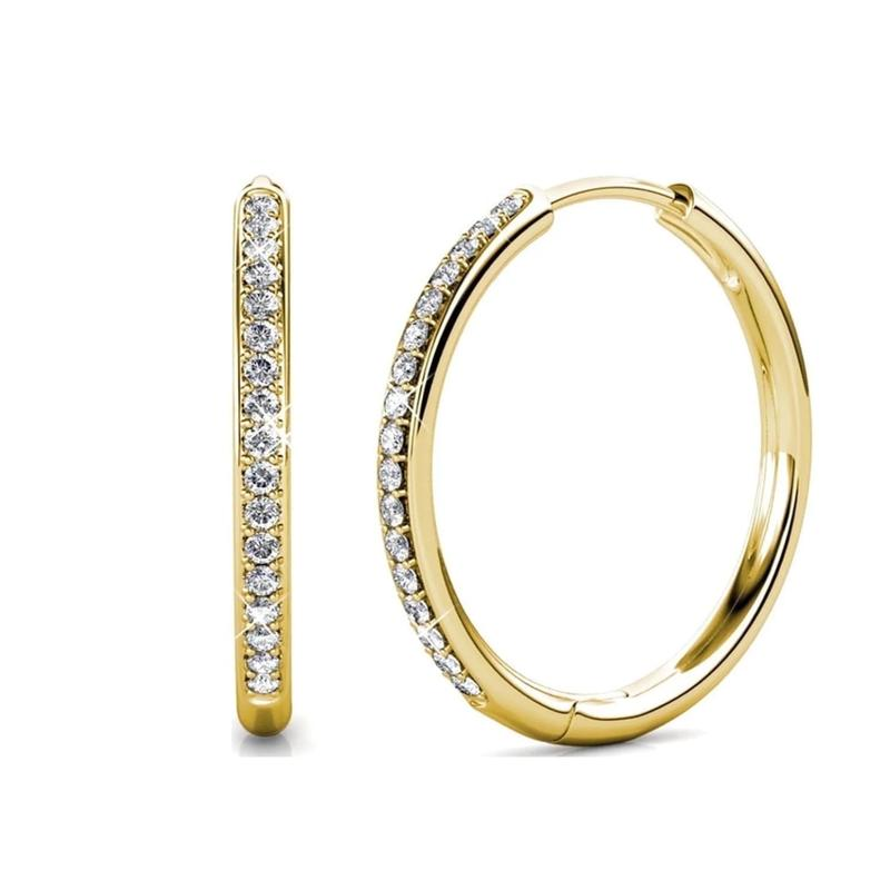 Orecchini Solar Pavé | Oro