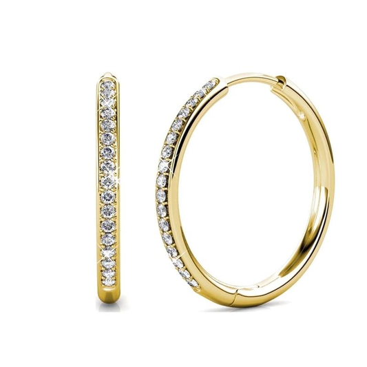 Orecchini Solar Pavé | Oro