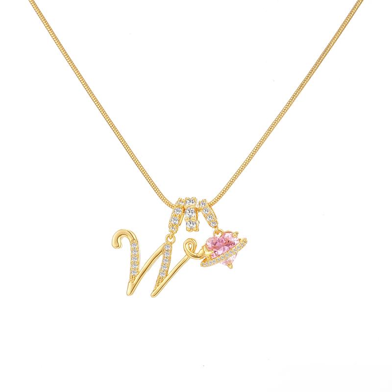 Collana con ciondolo a cuore con iniziale