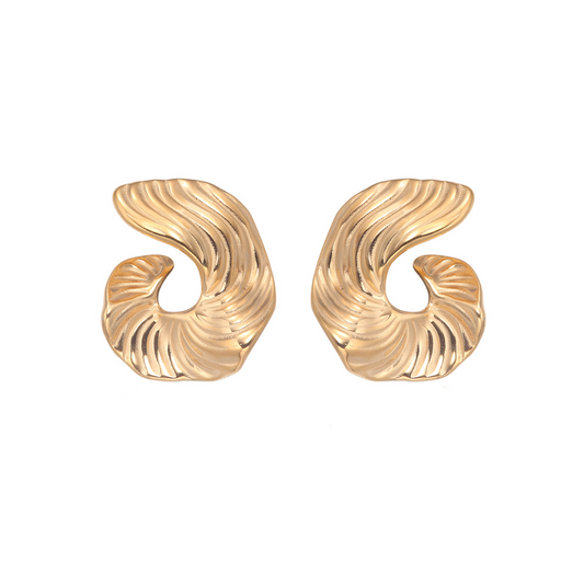 FLOWING SWIRL HOOPS.