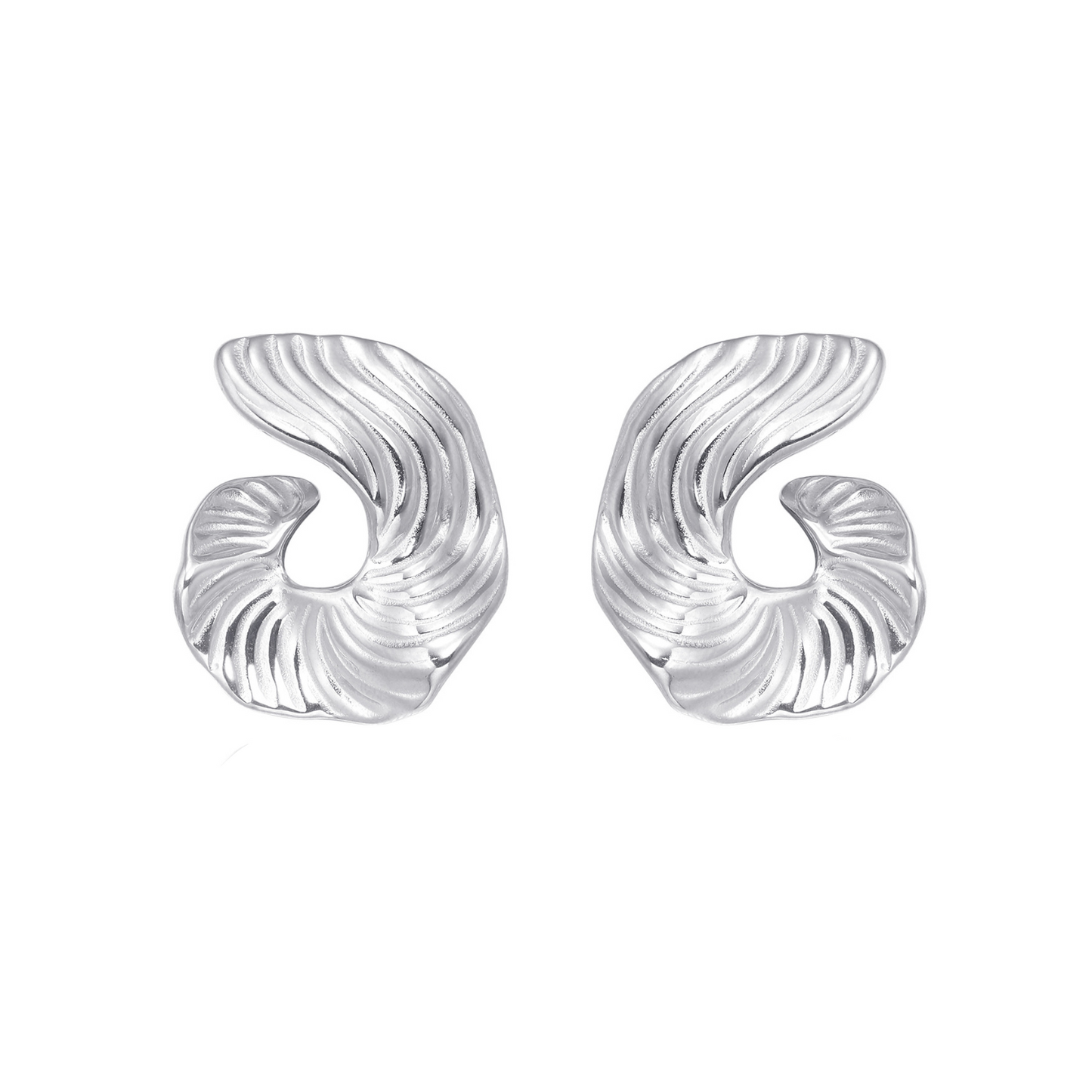 FLOWING SWIRL HOOPS.
