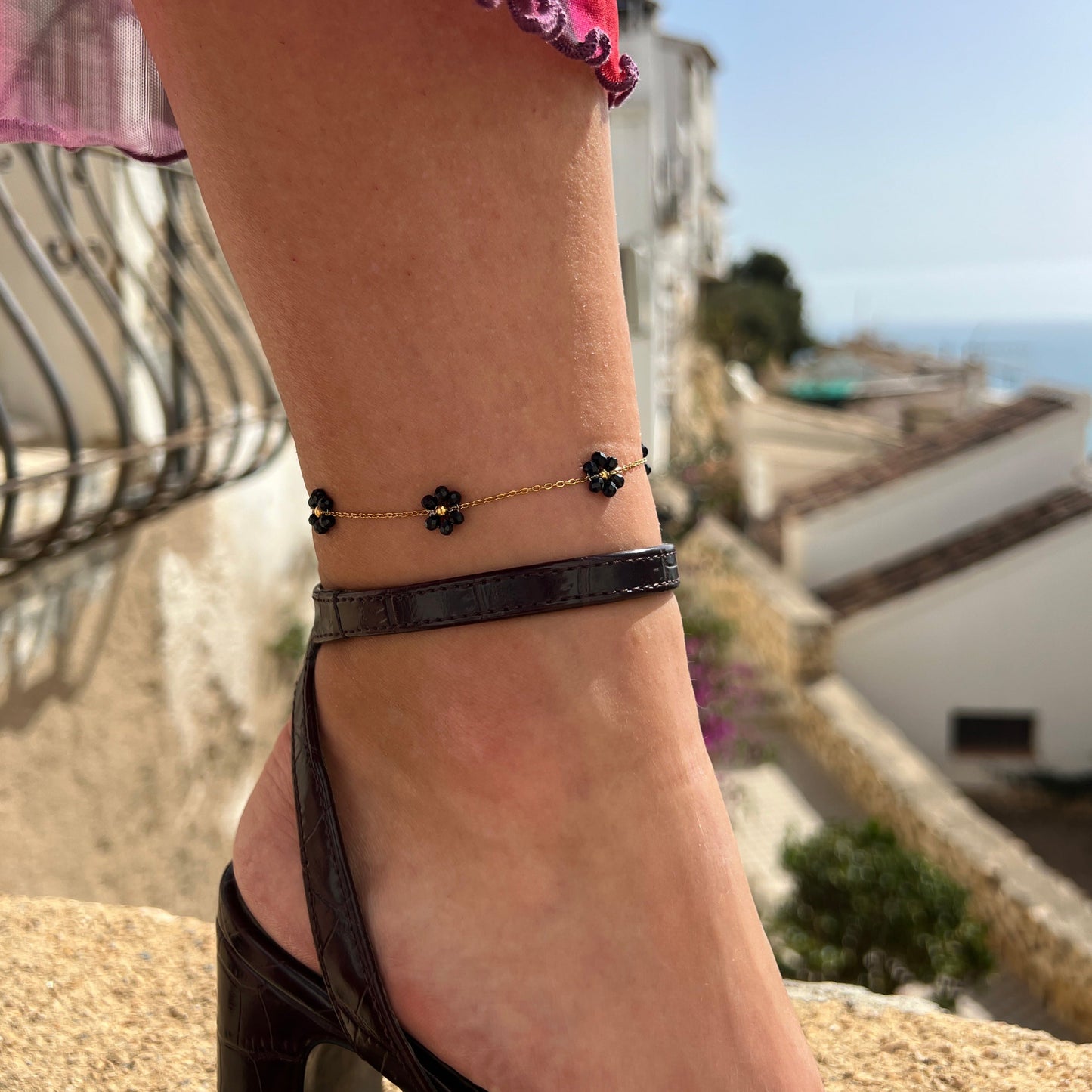 FIORE NERO. ANKLET