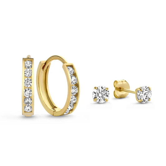 Set di Orecchini Dara Brillane Stone | Oro