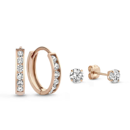 Set di Orecchini Dara Brillane Stone | Oro