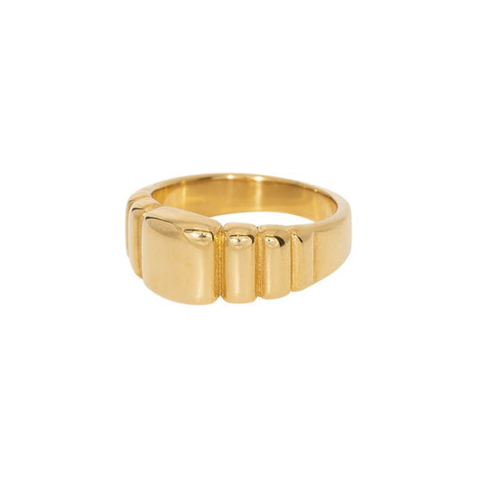 Anello Loafy Placcato Oro