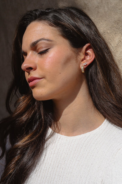Orecchini DOUBLE PAVÉ
