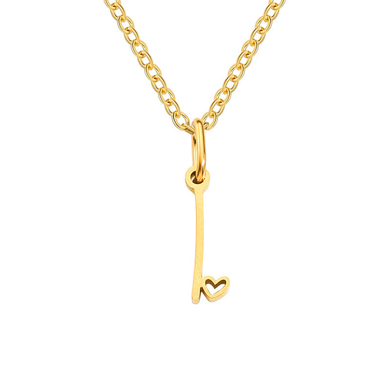 Collana con Iniziale a Cuore | Oro