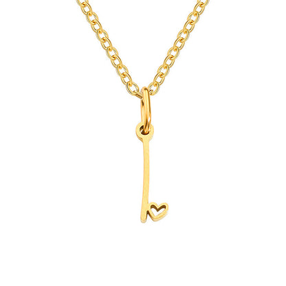 Collana con Iniziale a Cuore | Oro