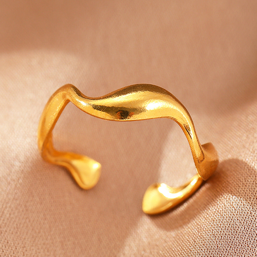 Anello Elyra Smooth Flow | Oro