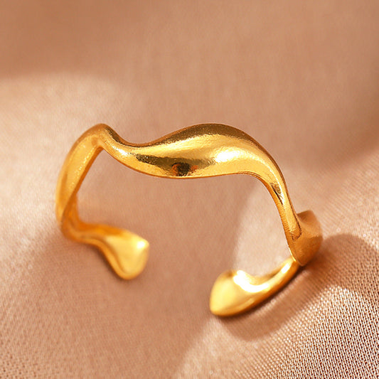 Anello Elyra Smooth Flow | Oro