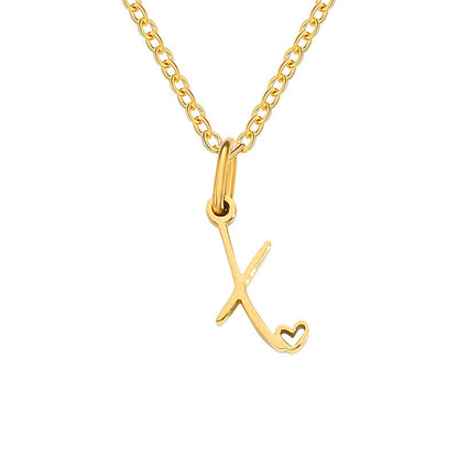 Collana con Iniziale a Cuore | Oro