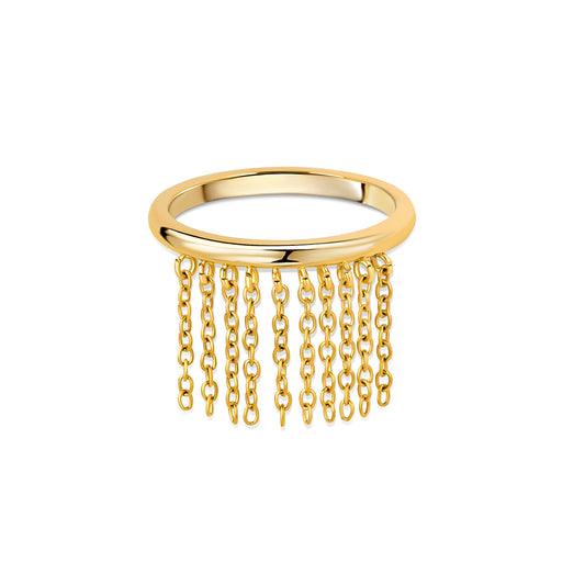 Anello Fringe Placcato Oro