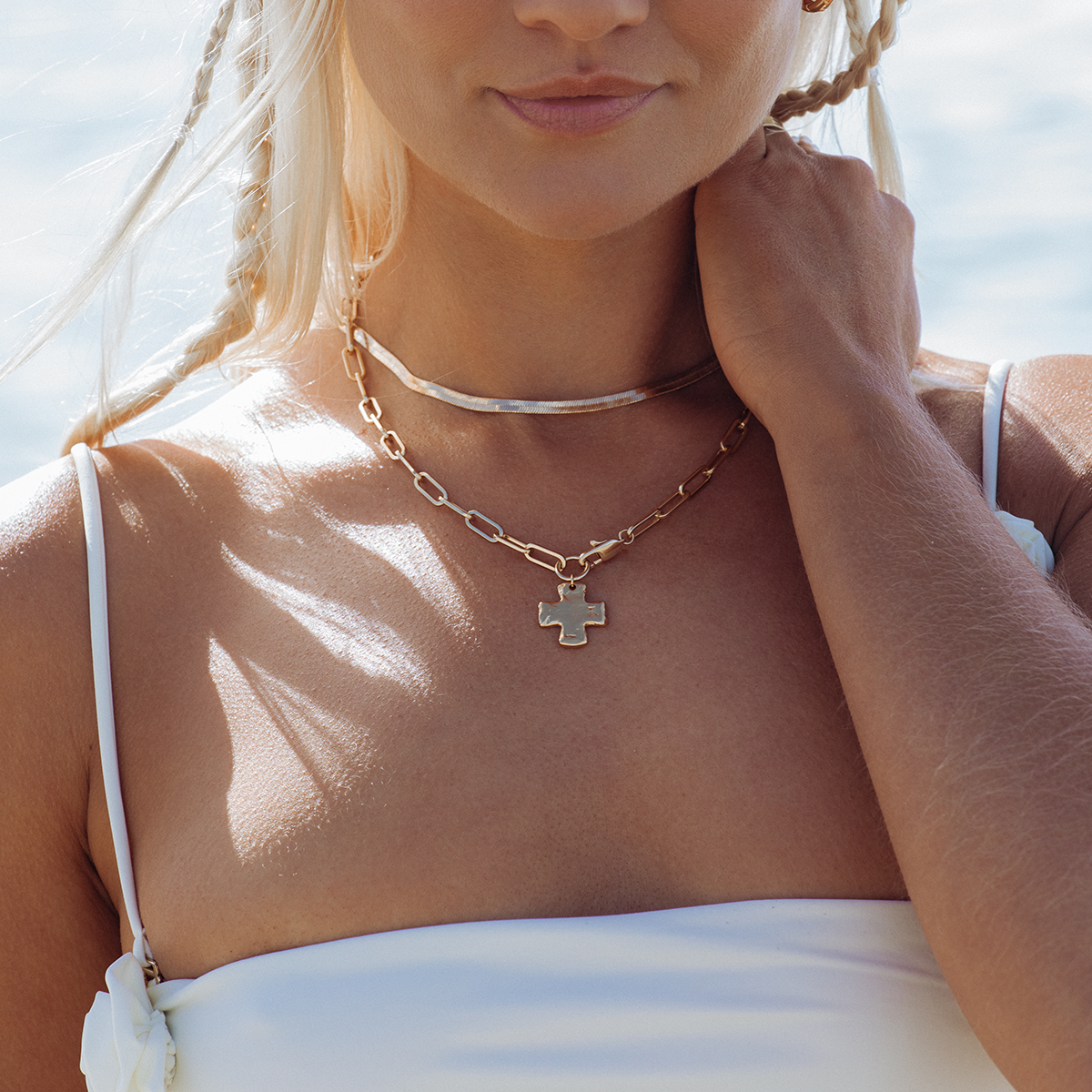 Collana Croce Chunky