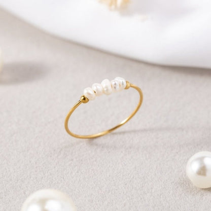 Grace - Anello con Perle d’Acqua Dolce