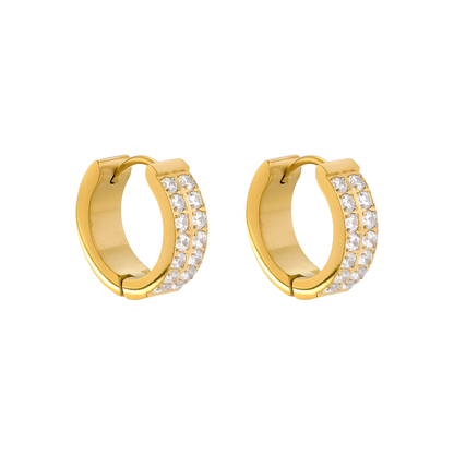 Orecchini DOUBLE PAVÉ