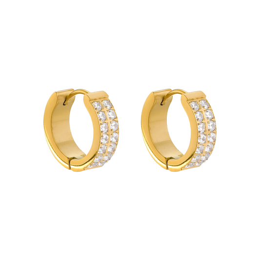 Orecchini DOUBLE PAVÉ