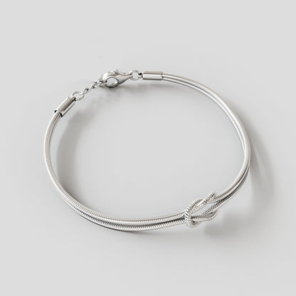 Bracciale infinito 1+1