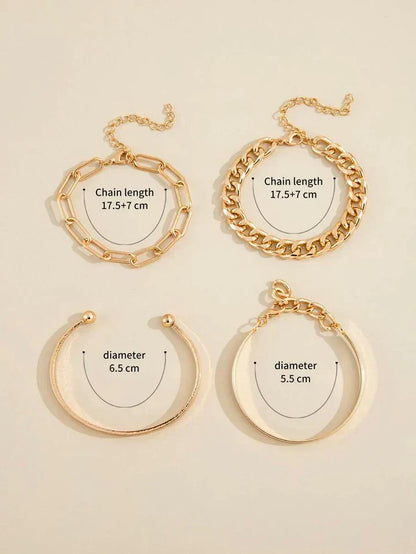 Set di Bracciali Elan Mercer | Oro